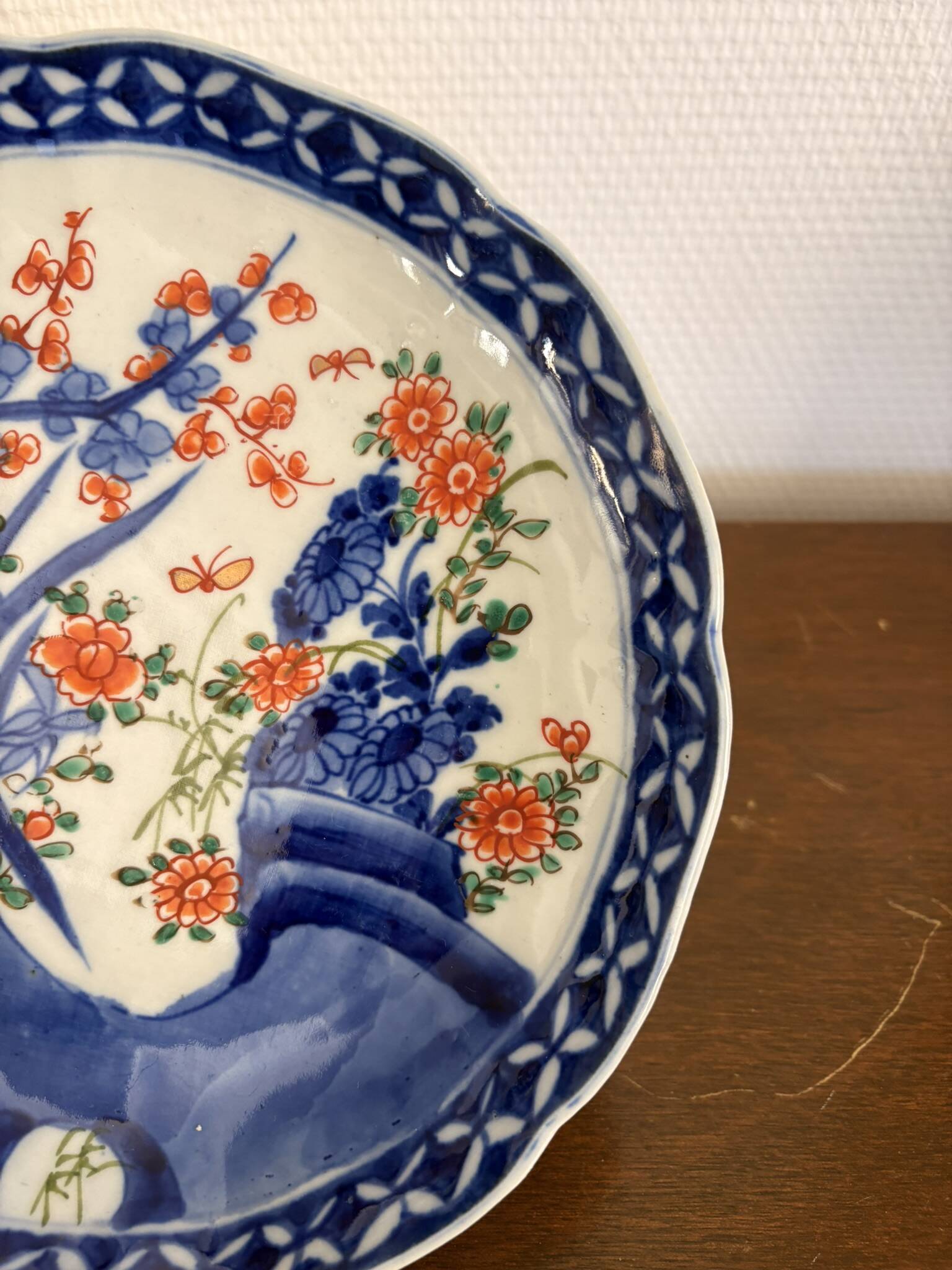 Antique Japanese Plate Arita Style Imari KO Imari Meiji Edo 19th Century