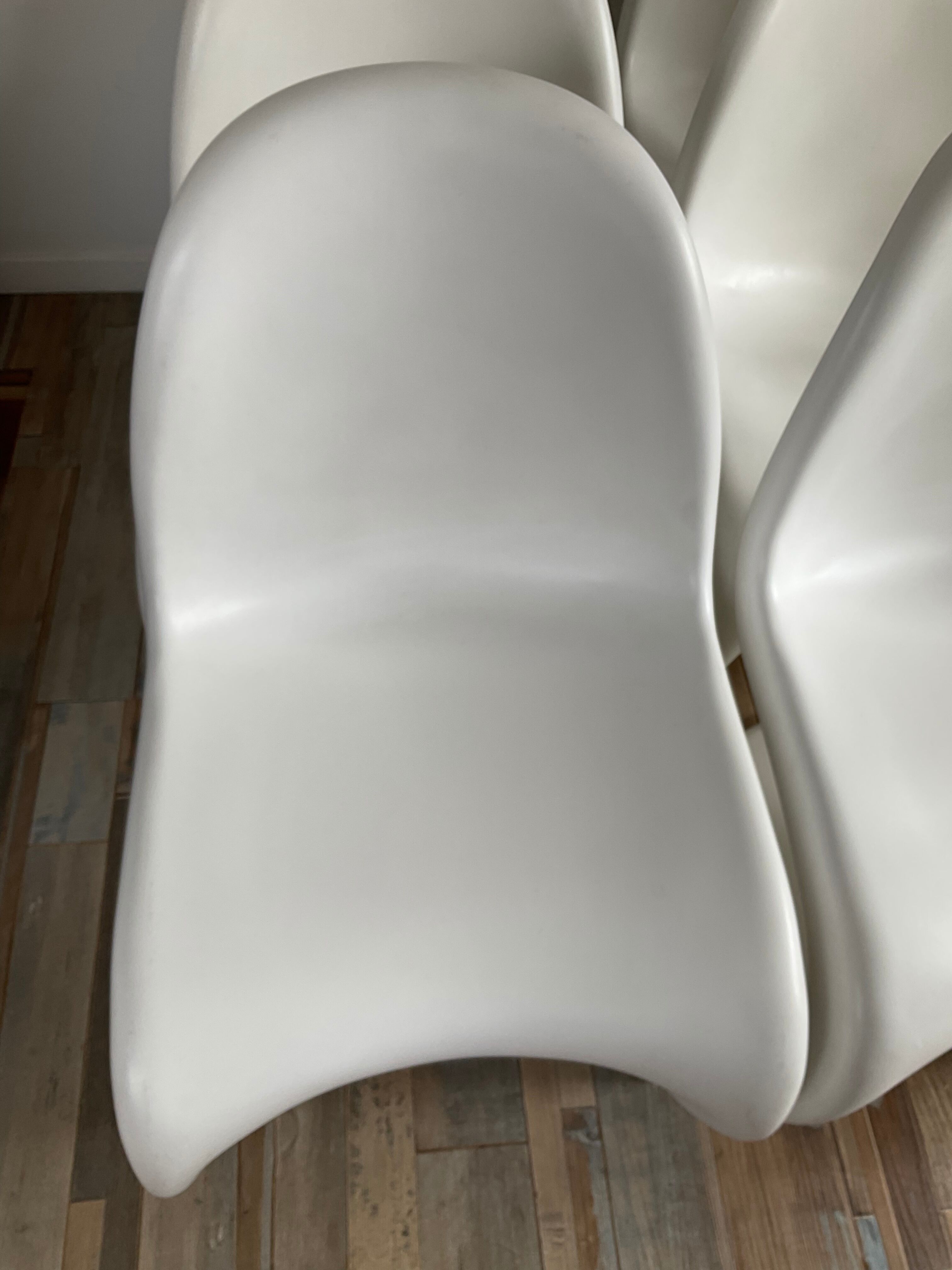 Series of 6 Verner Panton chairs for Vitra