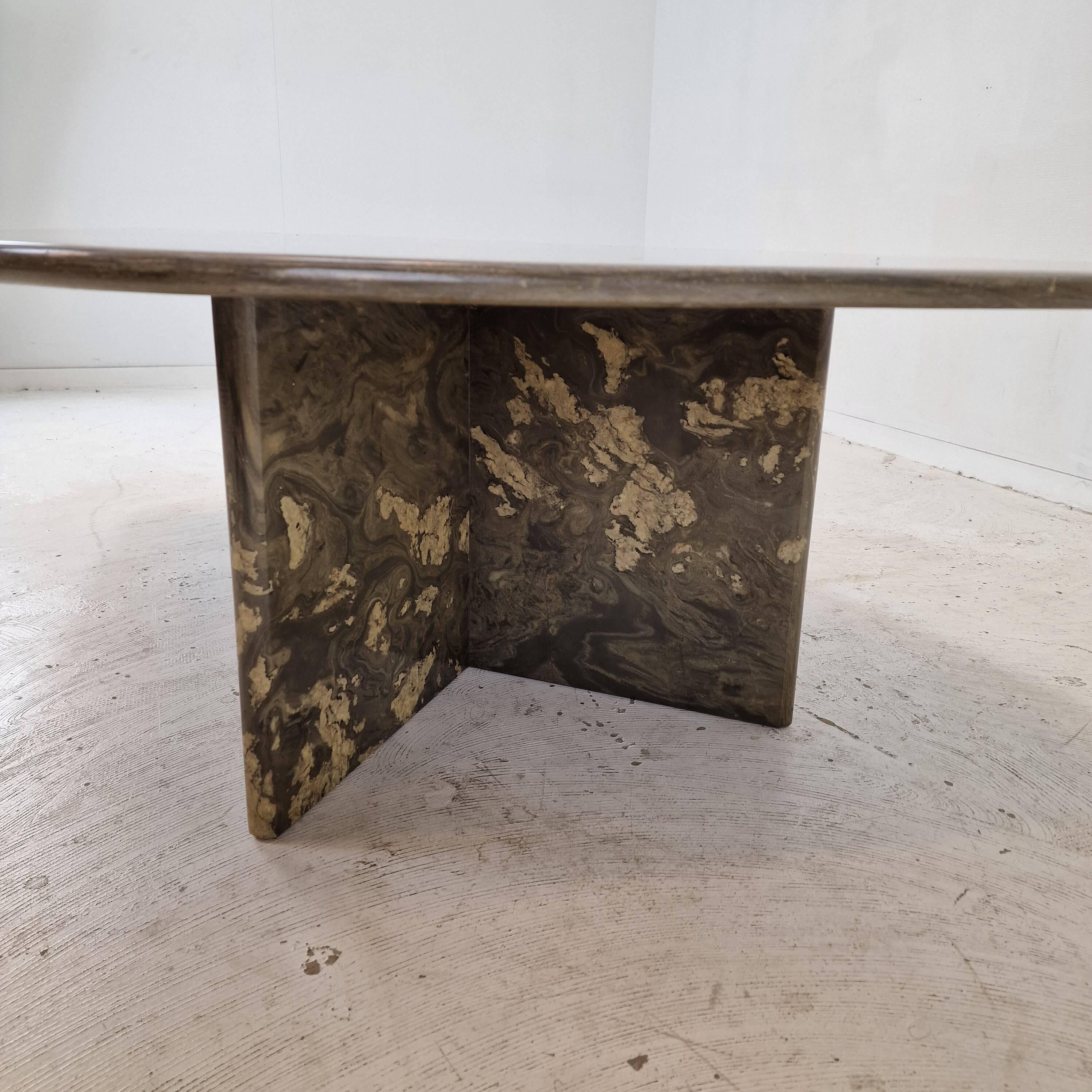Italian Coffee Table in Granite, 1980s
