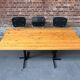 Dining table or desk Les Arcs Charlotte Perriand solid pine France 1960