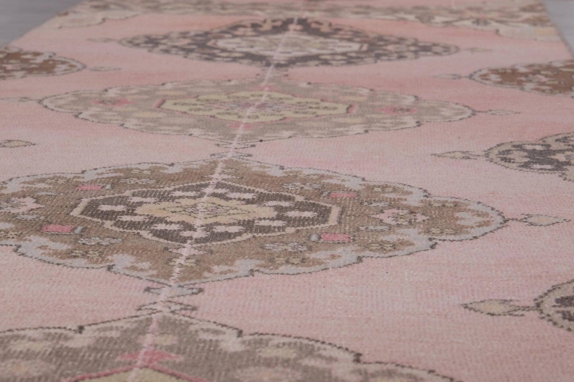 Vintage Turkish hallway rug 86x760 cm
