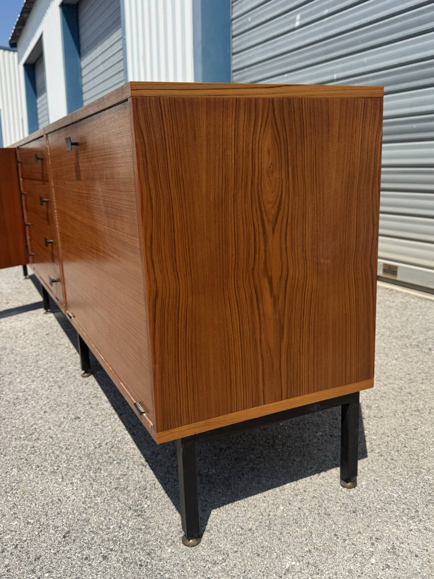 Teak enfilade by Antoine Philippon and Jacqueline Lecoq