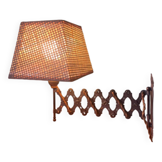 Small metal reading light or accordion lamp