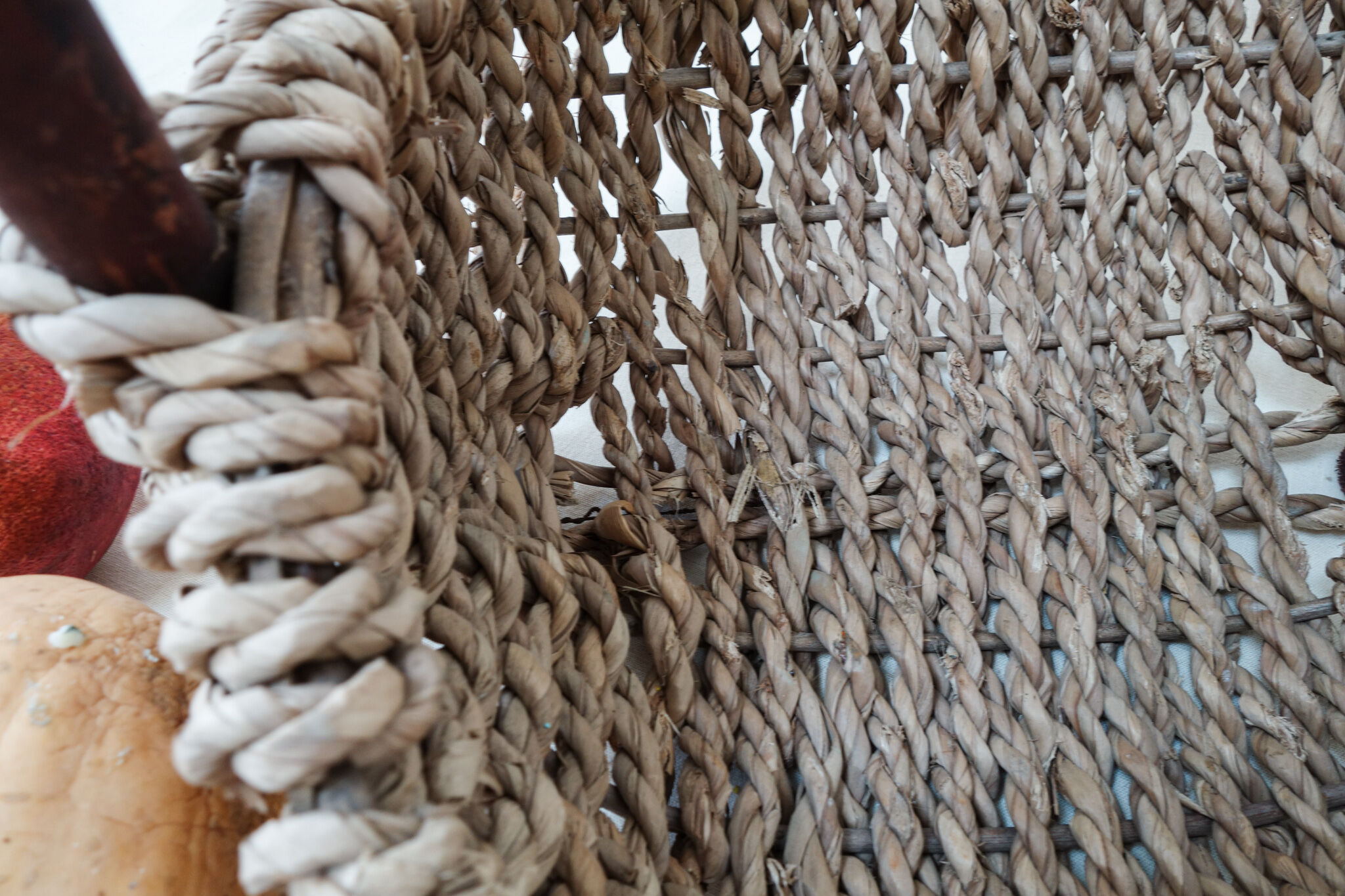 Rare 50s cord basket.