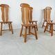 Set de 5 chaises de salle à manger par Depuydt Belgique années 1960