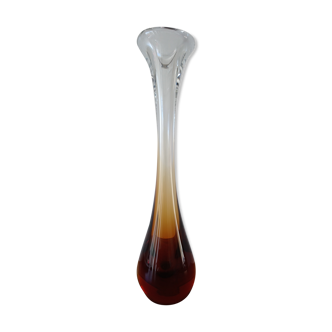 Vase siliflore des années 60 en verre de Murano