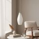 Modernist suspension in blown opaline with a marbled effect and brass – 1930s