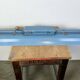 Lampe tube suspendue industrielle bleue de polam gdansk, 1970s