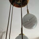 Lustre cascade de globes opaline des années 70