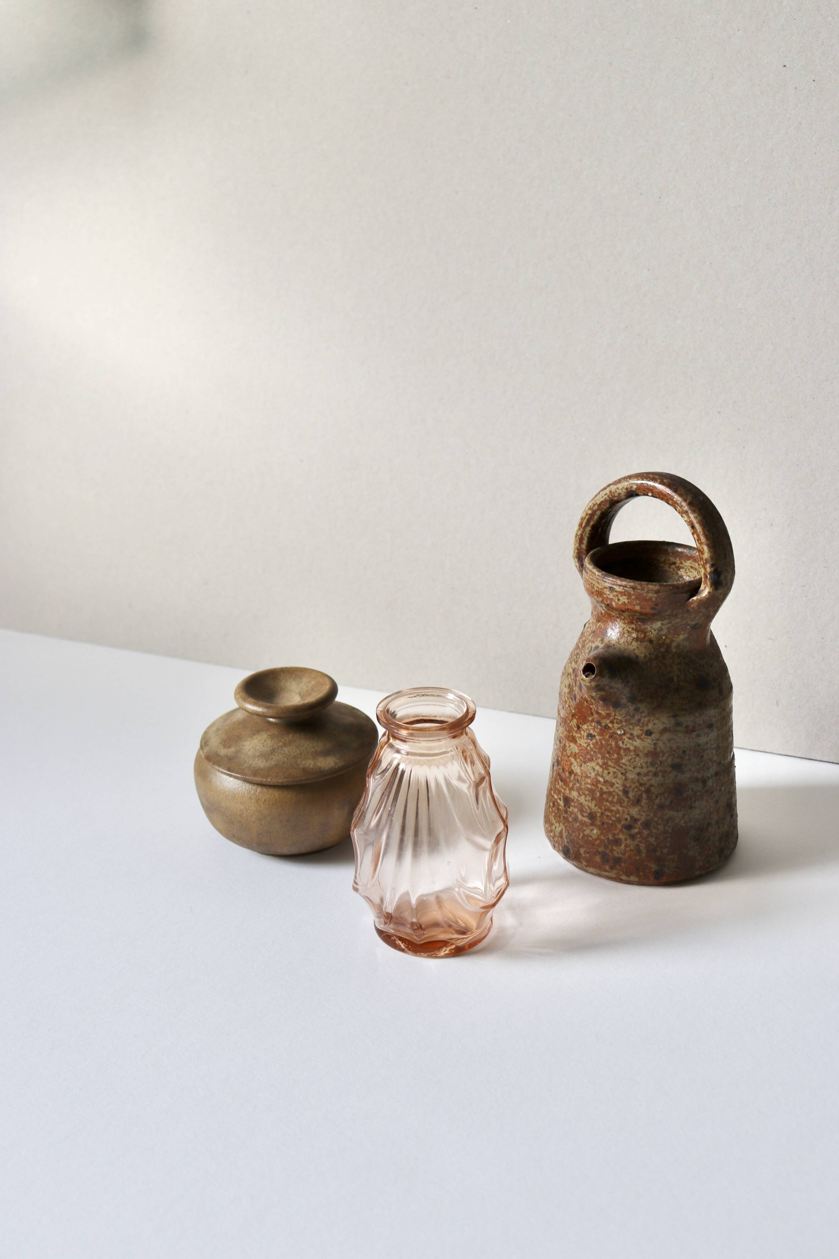 Pyrite sandstone pitcher