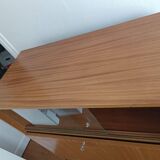 Brissac secretary in satin mahogany – French design from the 1960s.