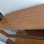 Brissac secretary in satin mahogany – French design from the 1960s.