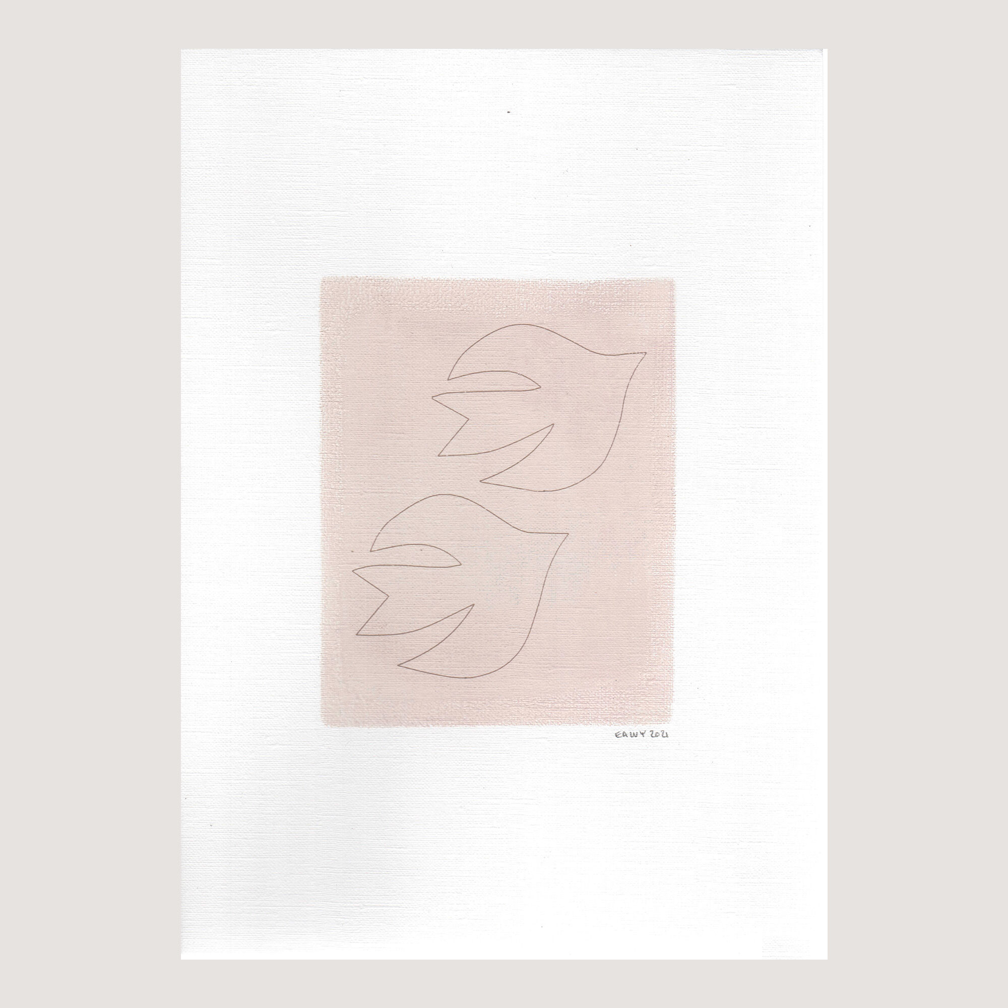 Illustration sur papier • M470 • signée Eawy