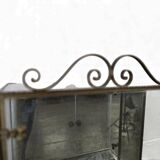 Vintage glass display case / shelf / rack