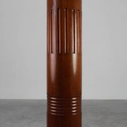 Sculptural Art Deco solid Wooden Pedestal, France ca. 1925
