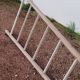 Old wooden fruit harvest market gardener's ladder - 3m65