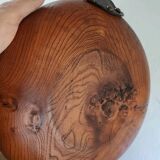 Adrien Audoux and Frida Minet rare basket in solid oak and rope