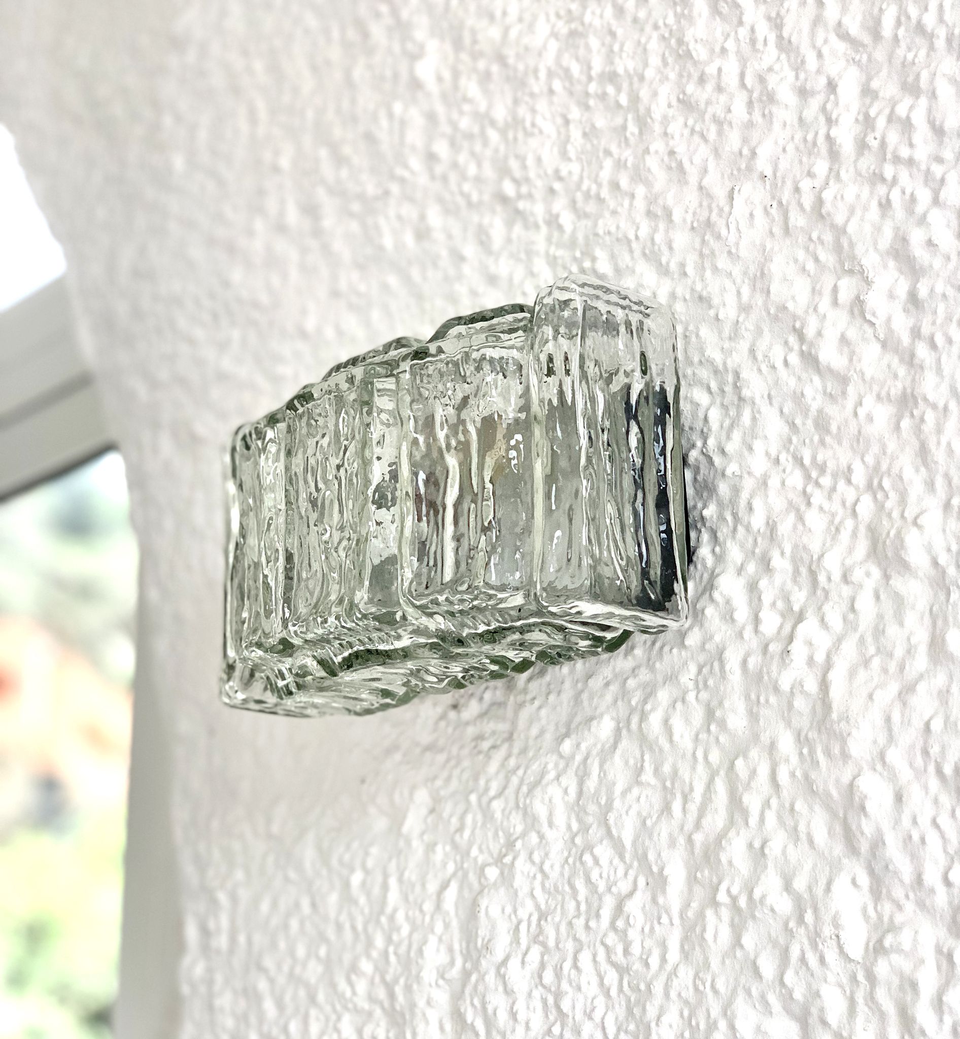Pair of Murano glass wall lamps