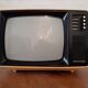 Télévision vintage minivox jaune