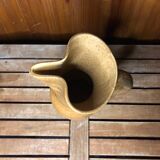 Ancien pichet longchamp céramique beige france vintage #a516