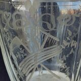 Carafon métal argenté