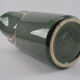 Modernist pitcher in green and gold glazed ceramic, brand MAGDALITHE MADE IN FRANCE around 1950 1