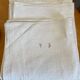 Antique sheet in embroidered hemp linen
