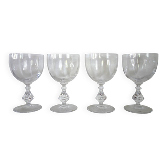 4 verres apéritif en cristal de Sèvres modèle Choiseul