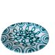 Vintage Gmundner Keramik Serving Oval Plate / Austria / Green Flamed / 2