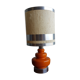 70s orange ceramic lamp