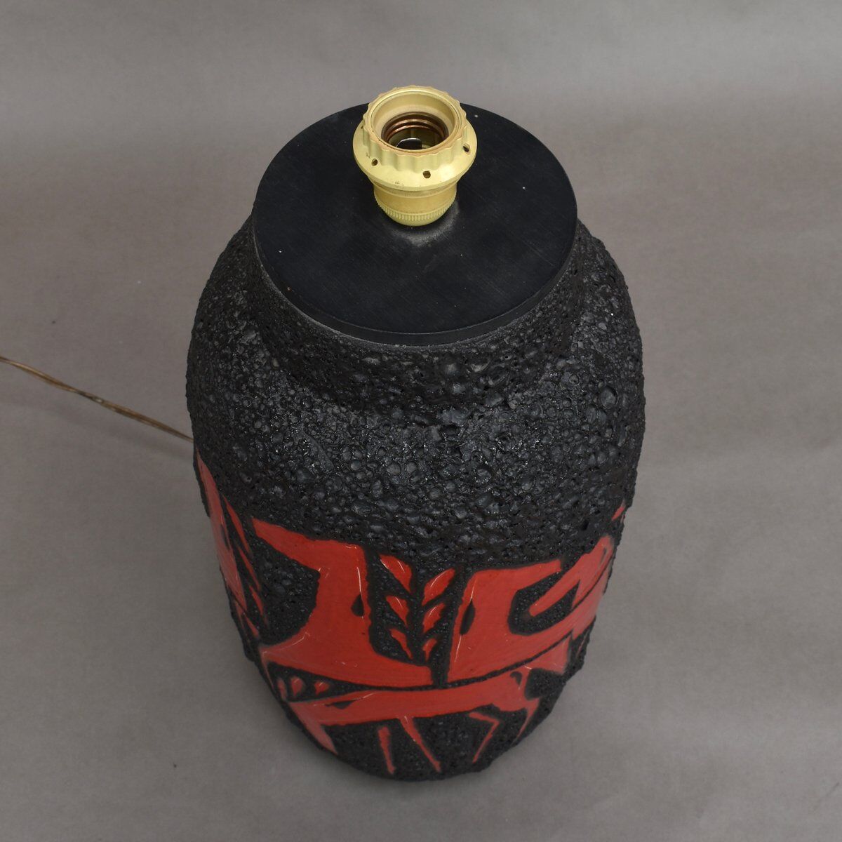 Vintage German ceramic floor lamp from Scheurich, 1970s