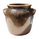 Pot à graisse vernissé brun