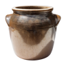 Brown glazed grease pot