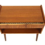 Table de chevet scandinave en teck, Suède, 1960