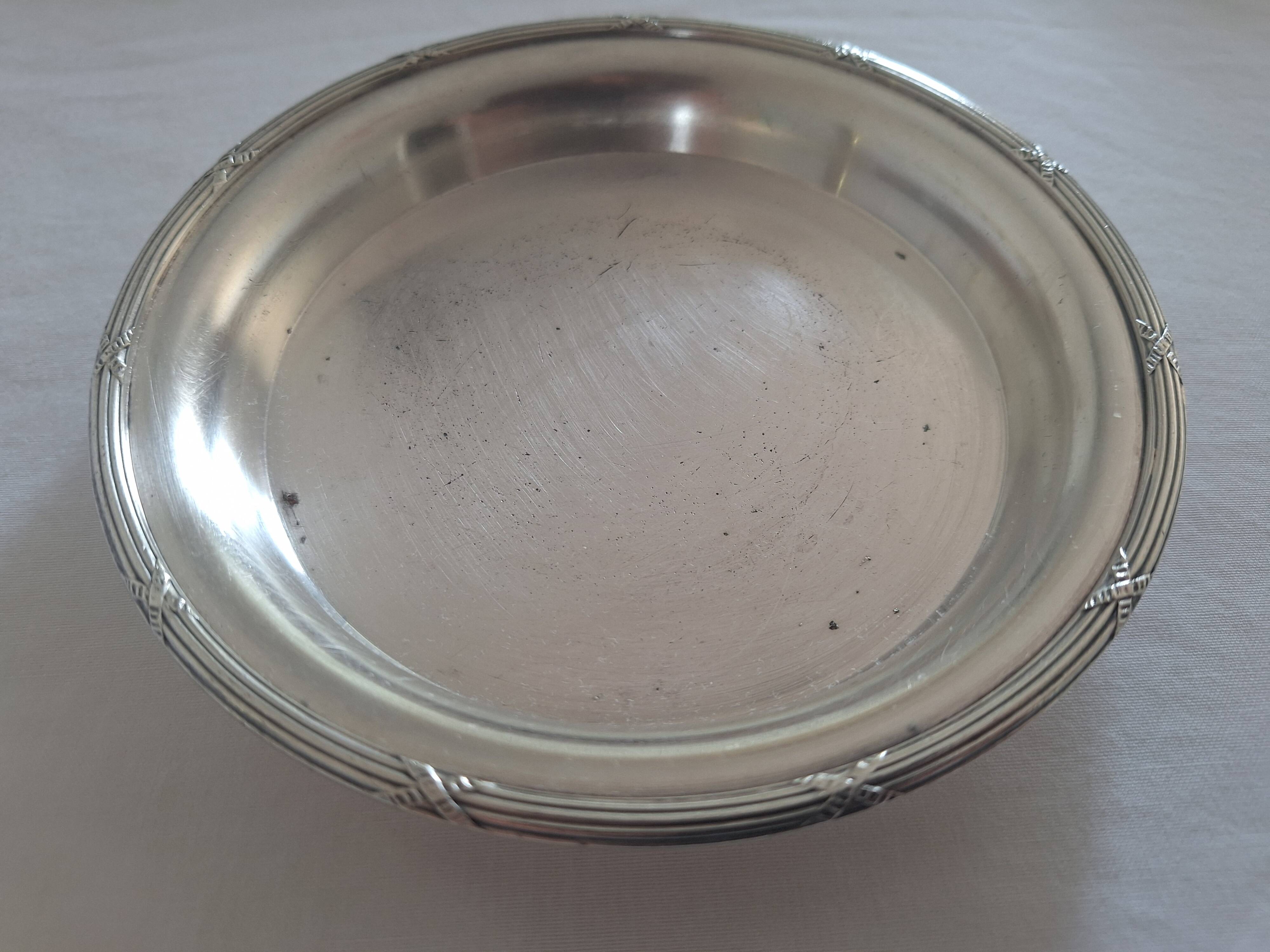 Bread plate or bottle coaster - Ercuis goldsmith