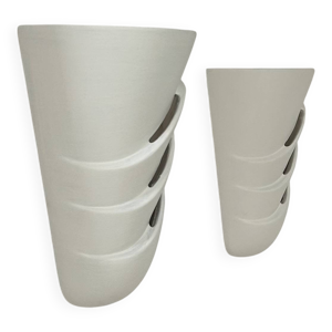 Paire d'applique vintage, - blanc