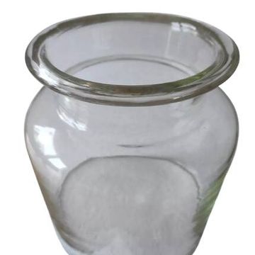 Thick glass vase