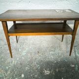 Vintage coffee table double tray