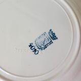 4 flat ironstone plates from St Amand