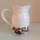 Pitcher in white ceramic by Grespots Digoin / vintage 70s