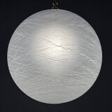 Large vintage Murano glass lamp, swirling Italian design, 1970s.