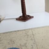 Lampe art déco palissandre sculpté