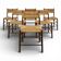Set of 6 Dordogne chairs by Robert Sentou