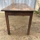 Rustic antique farmhouse table in solid oak with 1 drawer.