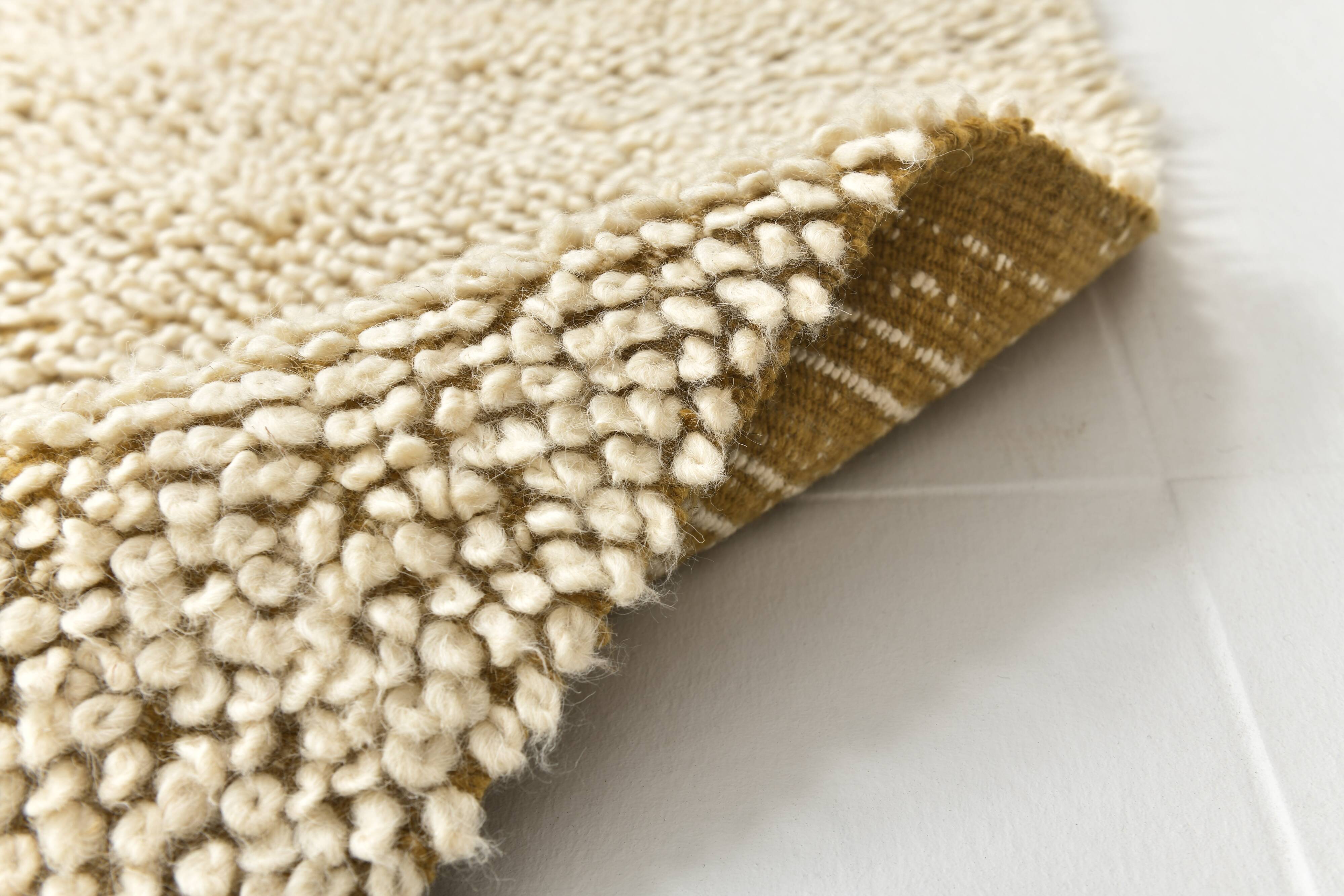 Dark Mustard Beige Ethnic Vintage Rug, 130x215Cm