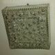 Square ceiling light made of moulded glass from the 1970s.