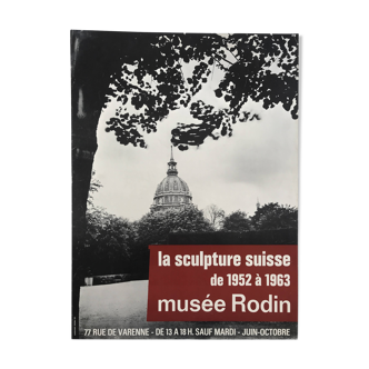 Ten years of Swiss sculpture: 1952-1963, Musée Rodin, 1963. Original poster