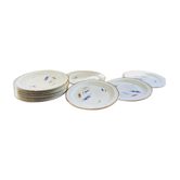 Ensemble d’assiettes en porcelaine