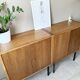 Vintage Scandinavian sideboard 2 modules in oak, 1960s