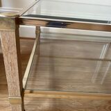 Large glass coffee table - Pierre Vandel